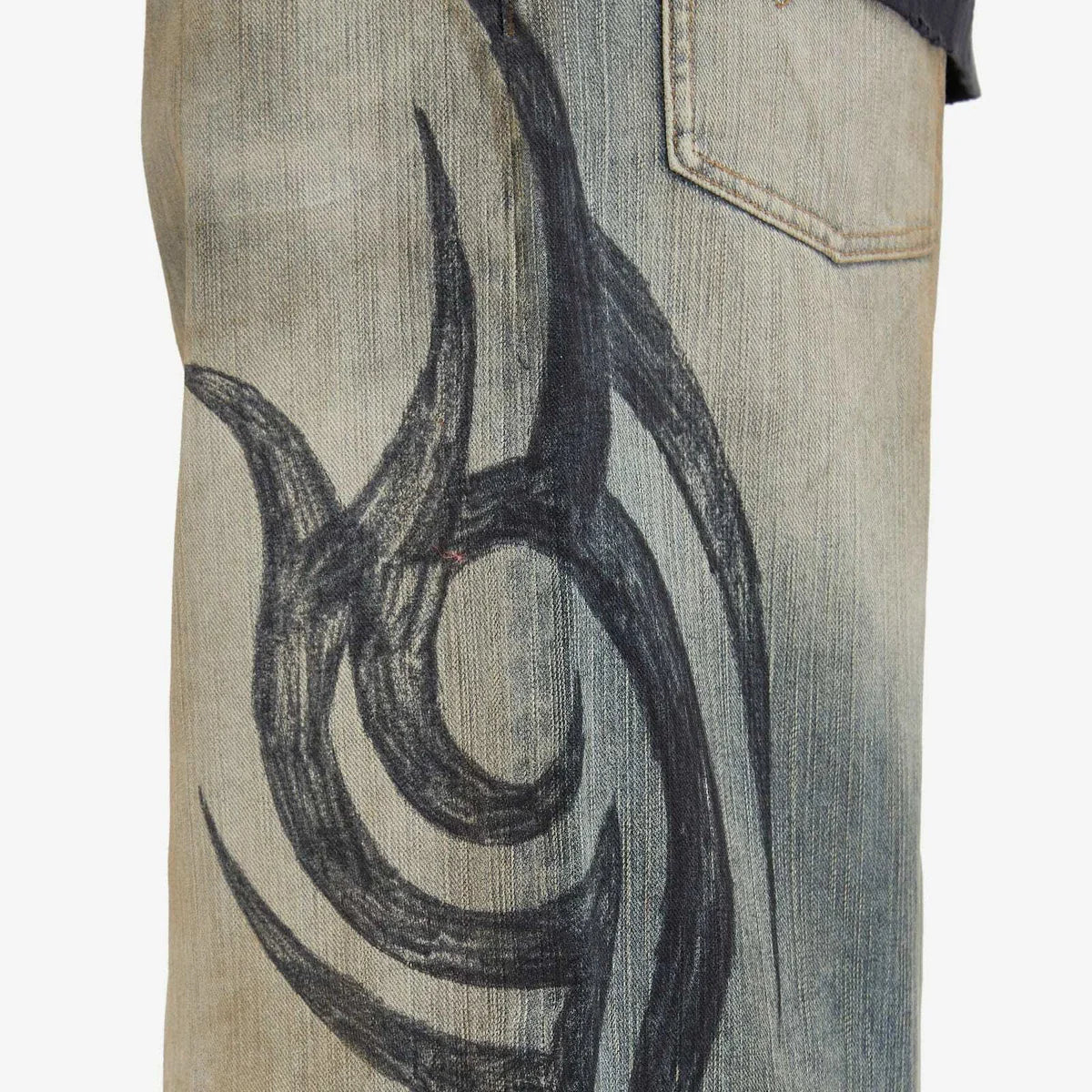 Faded Tribal Jeans