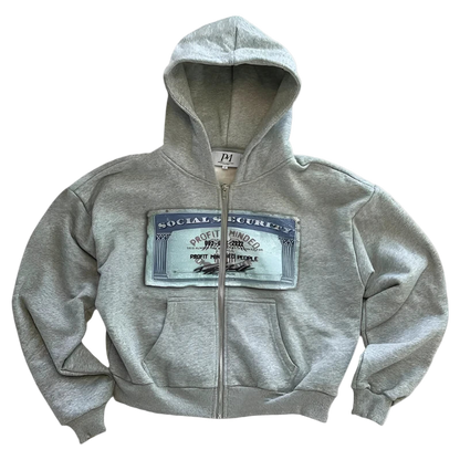 Gray Money Zipup